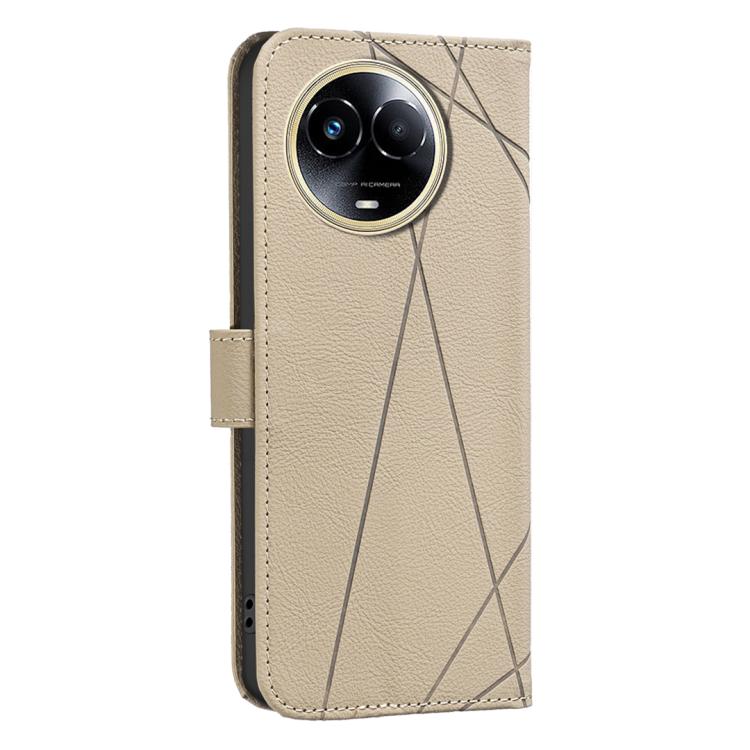 For Realme 11 5G Global / 11X Geometric Pattern RFID Leather Phone Case
