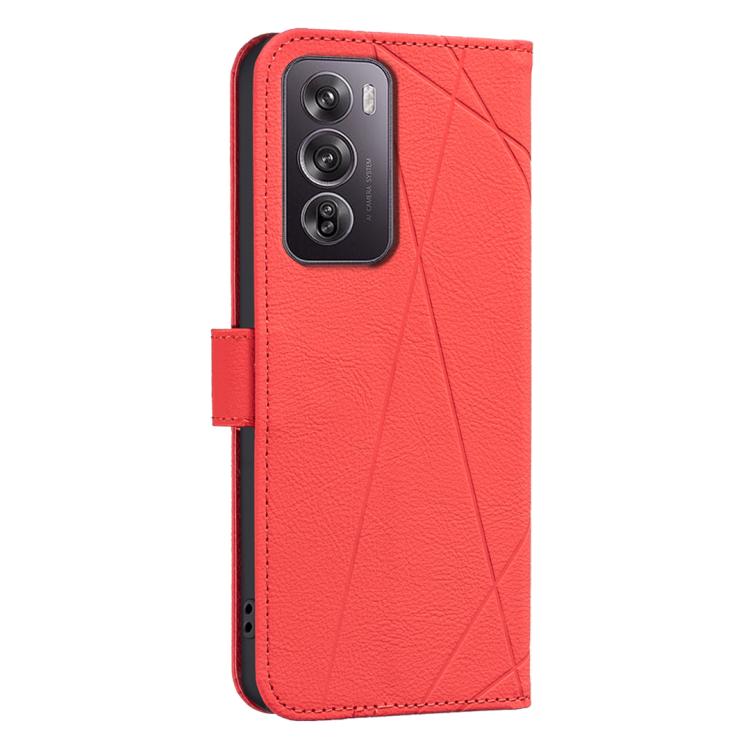 For Realme 12 Pro 5G / 12 Pro+ 5G Global Geometric Pattern RFID Leather Phone Case