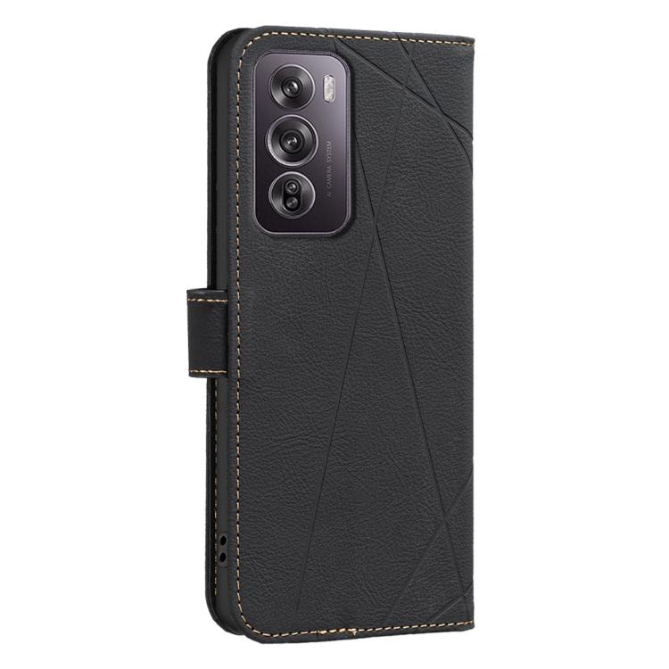 For Realme 12 Pro 5G / 12 Pro+ 5G Global Geometric Pattern RFID Leather Phone Case