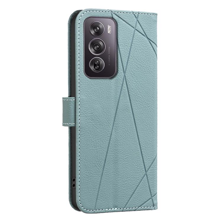 For Realme 12 Pro 5G / 12 Pro+ 5G Global Geometric Pattern RFID Leather Phone Case