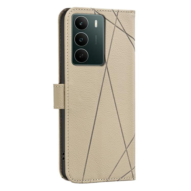 For Realme C71 4G Global Geometric Pattern RFID Leather Phone Case
