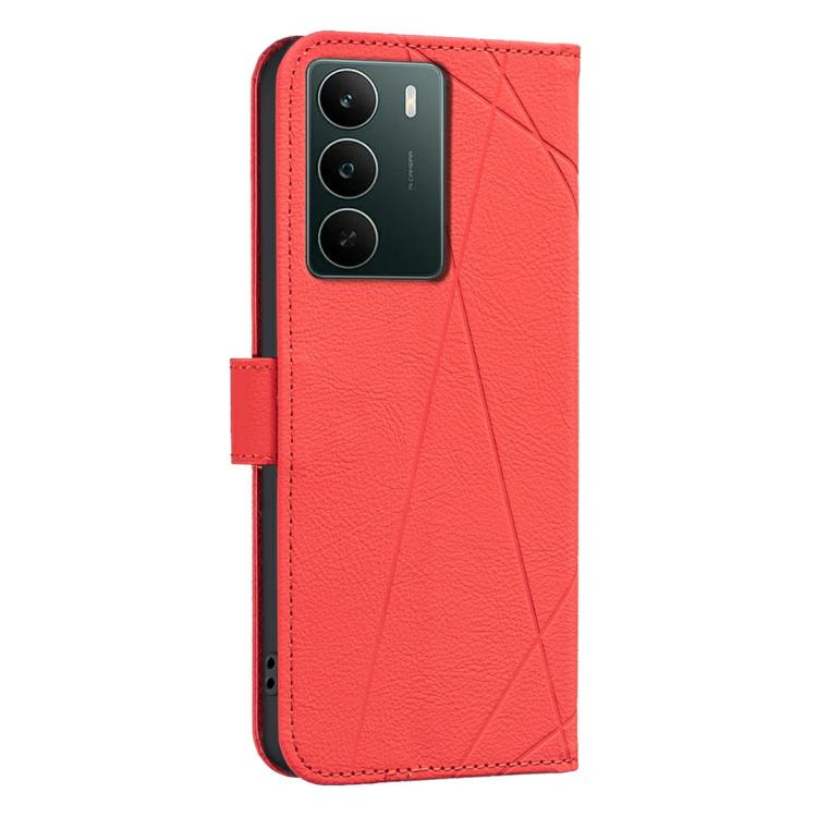 For Realme C71 4G Global Geometric Pattern RFID Leather Phone Case