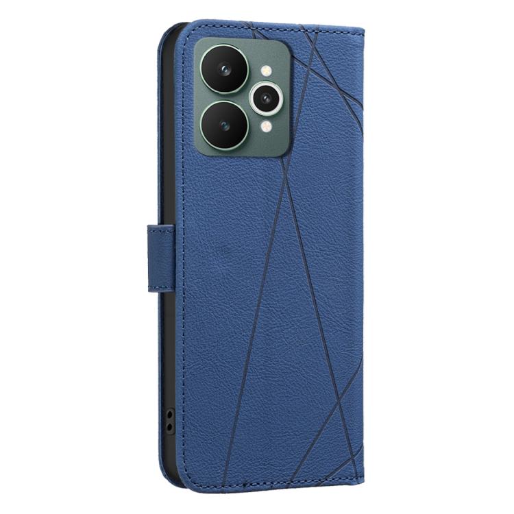 For Realme 15 5G Geometric Pattern RFID Leather Phone Case