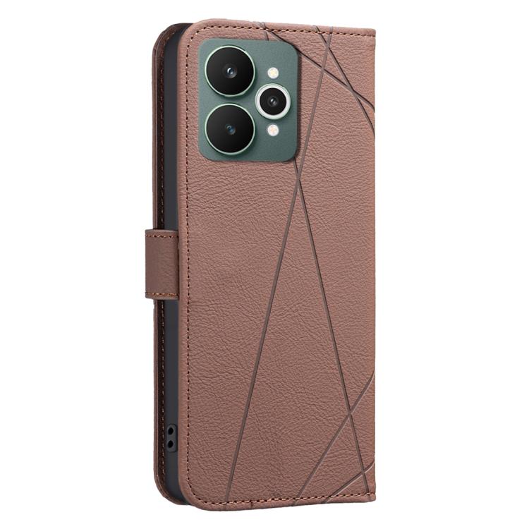 For Realme 15 Pro 5G Geometric Pattern RFID Leather Phone Case