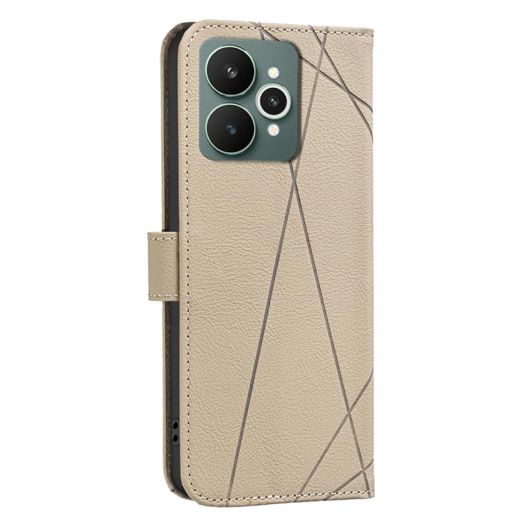 For Realme 15 Pro 5G Geometric Pattern RFID Leather Phone Case