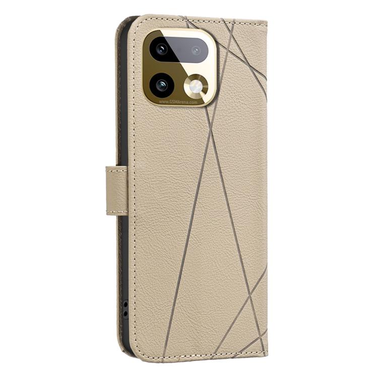 For Realme 16 Pro+ 5G Geometric Pattern RFID Leather Phone Case