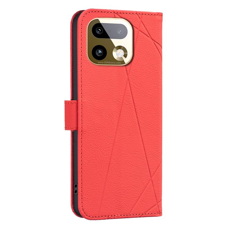 For Realme 16 Pro+ 5G Geometric Pattern RFID Leather Phone Case