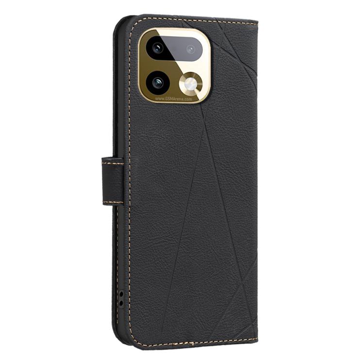For Realme 16 Pro+ 5G Geometric Pattern RFID Leather Phone Case