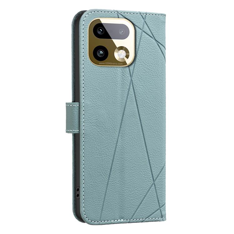 For Realme 16 Pro+ 5G Geometric Pattern RFID Leather Phone Case