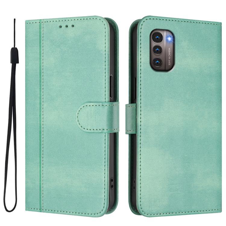 For Nokia G11 4G / G21 4G Line Splicing Buckle Retro Leather Phone Case