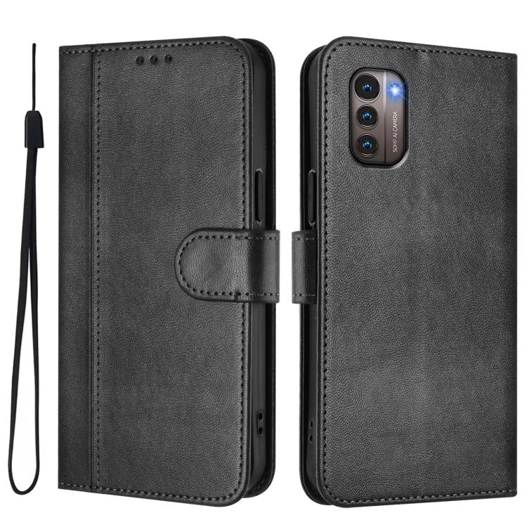 For Nokia G11 4G / G21 4G Line Splicing Buckle Retro Leather Phone Case