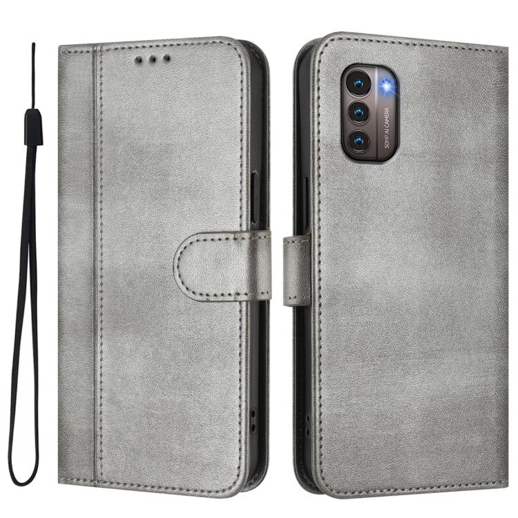 For Nokia G11 4G / G21 4G Line Splicing Buckle Retro Leather Phone Case
