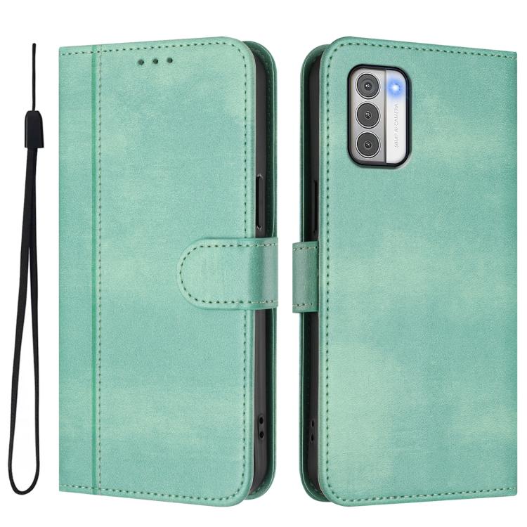 For Nokia G42 / G310 Line Splicing Buckle Retro Leather Phone Case