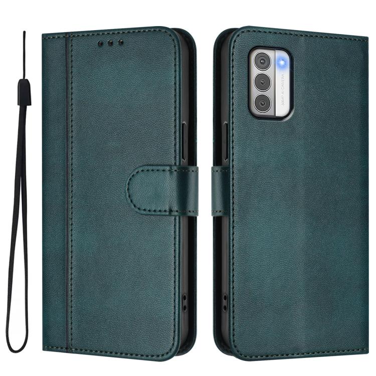 For Nokia G42 / G310 Line Splicing Buckle Retro Leather Phone Case