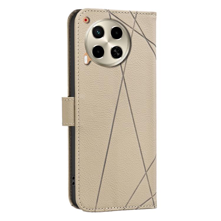 For Tecno Camon 30 4G / 30 5G Geometric Pattern RFID Leather Phone Case