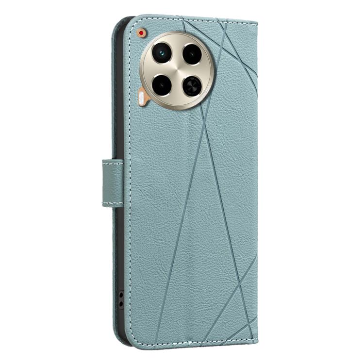 For Tecno Camon 30 4G / 30 5G Geometric Pattern RFID Leather Phone Case