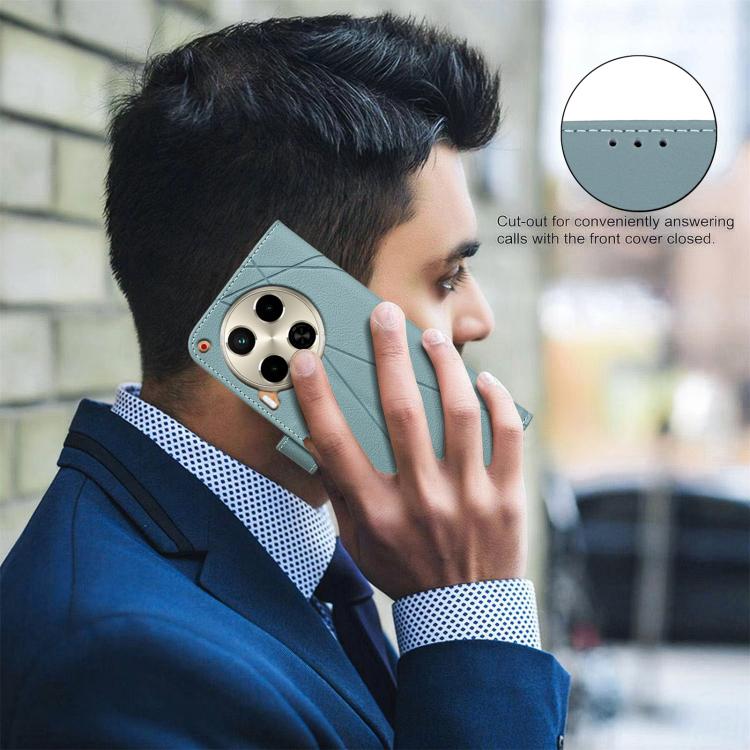 For Tecno Camon 30 4G / 30 5G Geometric Pattern RFID Leather Phone Case