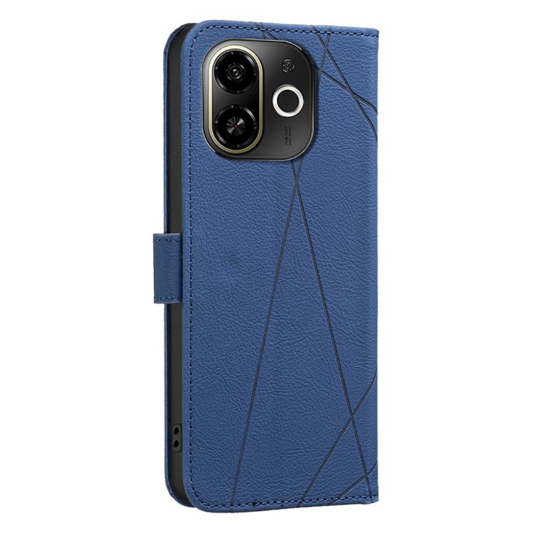 For Tecno Pop 9 5G / Spark 30C 5G Geometric Pattern RFID Leather Phone Case