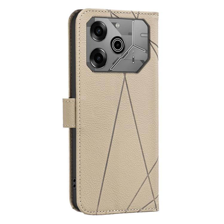 For Tecno Pova 6 / Pova 6 Pro 5G Geometric Pattern RFID Leather Phone Case
