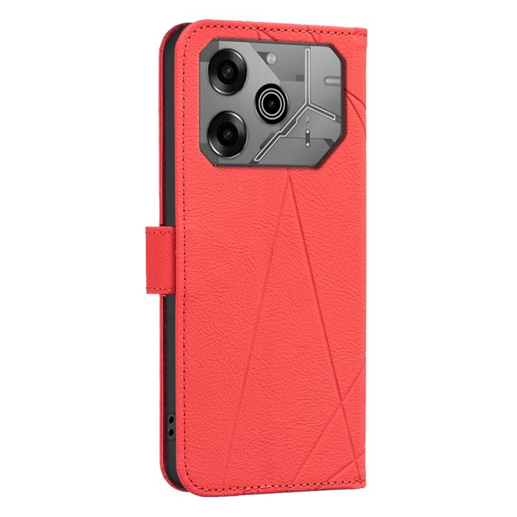For Tecno Pova 6 / Pova 6 Pro 5G Geometric Pattern RFID Leather Phone Case