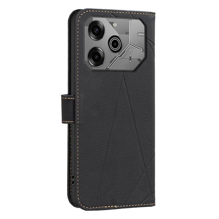 For Tecno Pova 6 / Pova 6 Pro 5G Geometric Pattern RFID Leather Phone Case
