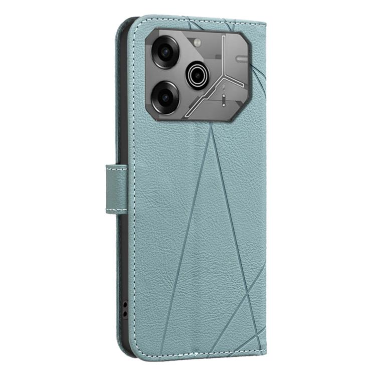 For Tecno Pova 6 / Pova 6 Pro 5G Geometric Pattern RFID Leather Phone Case