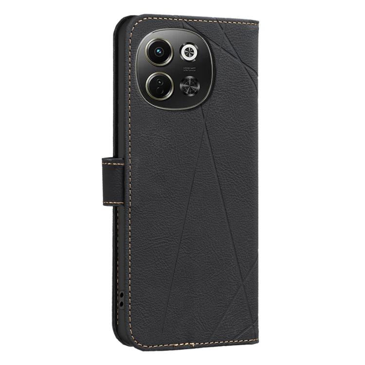 For Tecno Pova 6 Neo 5G / Spark 30 5G Geometric Pattern RFID Leather Phone Case