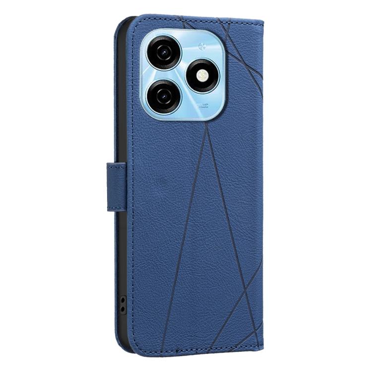 For Tecno Spark 20 Geometric Pattern RFID Leather Phone Case