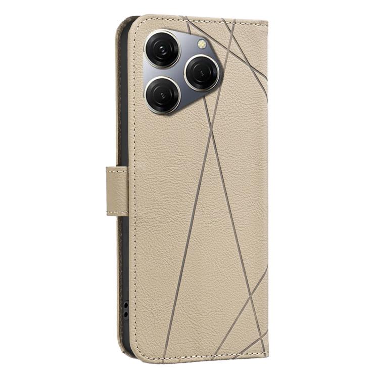 For Tecno Spark 20 Pro Geometric Pattern RFID Leather Phone Case