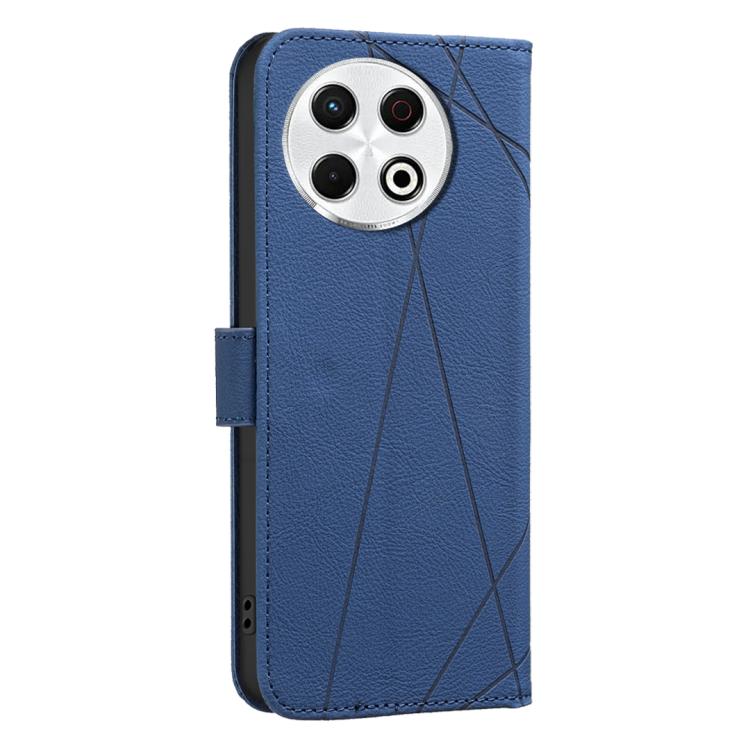 For Tecno Spark 30 Pro 4G Geometric Pattern RFID Leather Phone Case