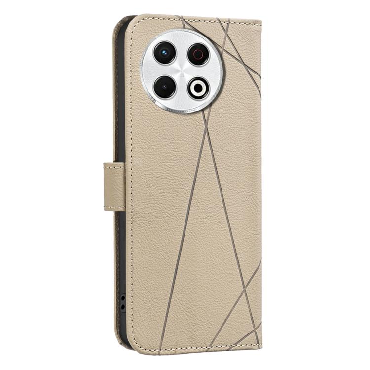 For Tecno Spark 30 Pro 4G Geometric Pattern RFID Leather Phone Case