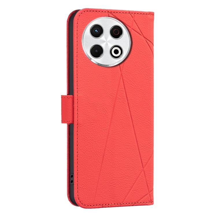 For Tecno Spark 30 Pro 4G Geometric Pattern RFID Leather Phone Case