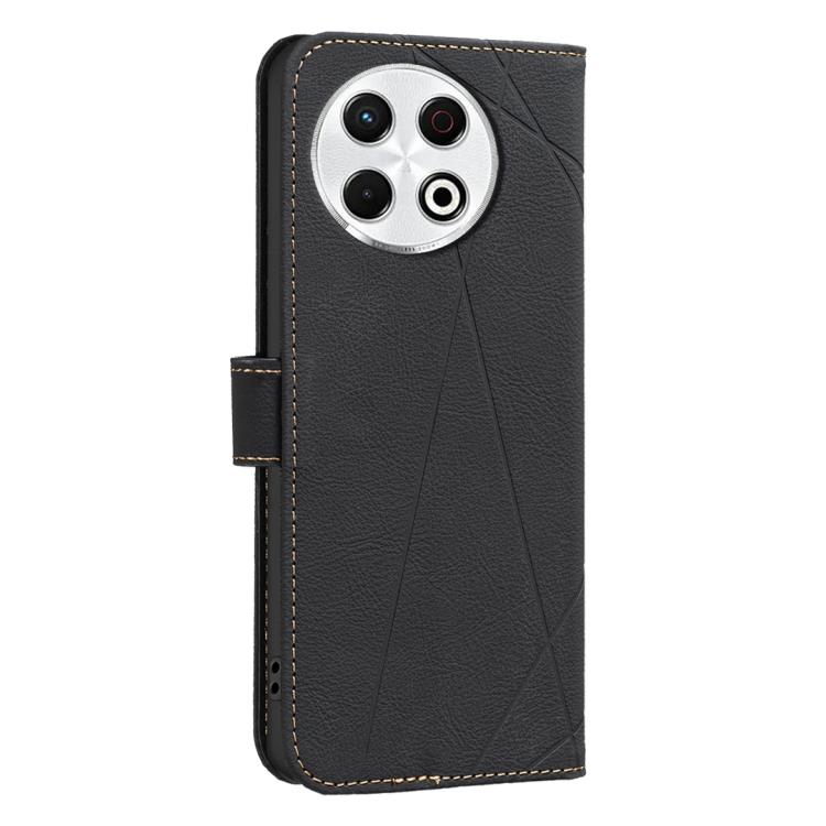 For Tecno Spark 30 Pro 4G Geometric Pattern RFID Leather Phone Case