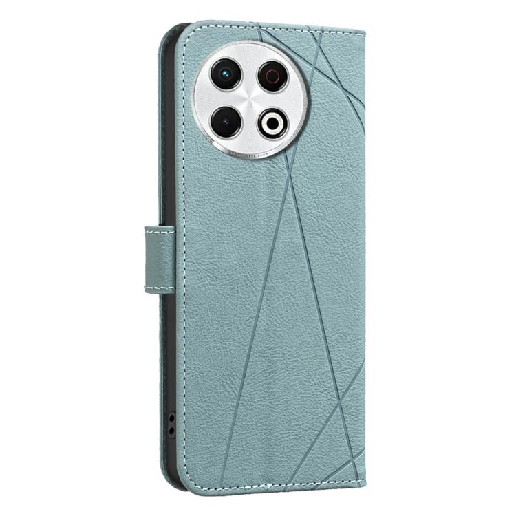 For Tecno Spark 30 Pro 4G Geometric Pattern RFID Leather Phone Case