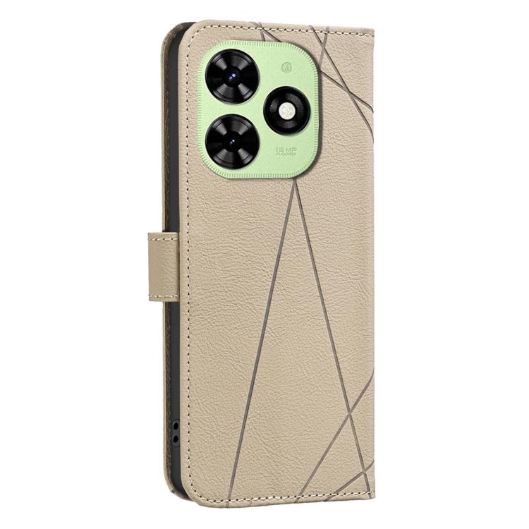 For Tecno Spark GO 2024 / 20C / Pop 8 Geometric Pattern RFID Leather Phone Case