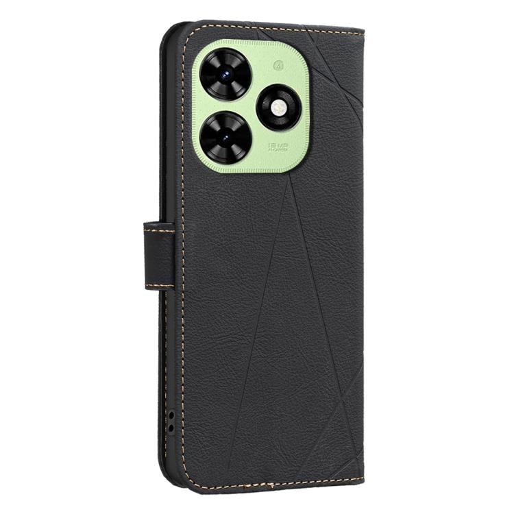 For Tecno Spark GO 2024 / 20C / Pop 8 Geometric Pattern RFID Leather Phone Case