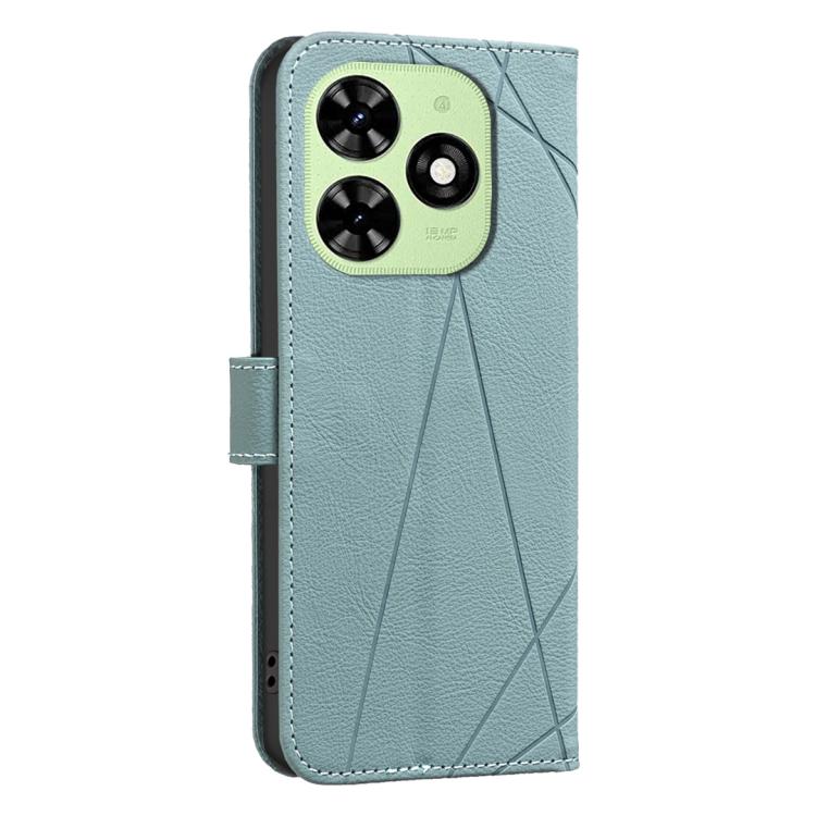 For Tecno Spark GO 2024 / 20C / Pop 8 Geometric Pattern RFID Leather Phone Case