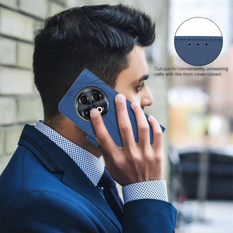 For Tecno Spark 30 4G Geometric Pattern RFID Leather Phone Case