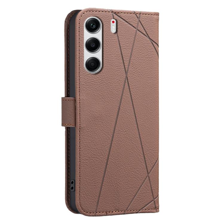For Tecno Camon 40 Pro 4G Geometric Pattern RFID Leather Phone Case