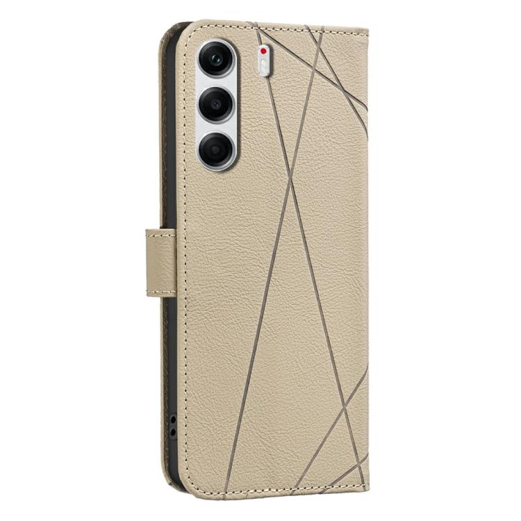 For Tecno Camon 40 Pro 4G Geometric Pattern RFID Leather Phone Case