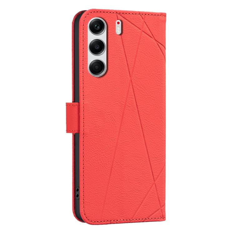 For Tecno Camon 40 Pro 4G Geometric Pattern RFID Leather Phone Case