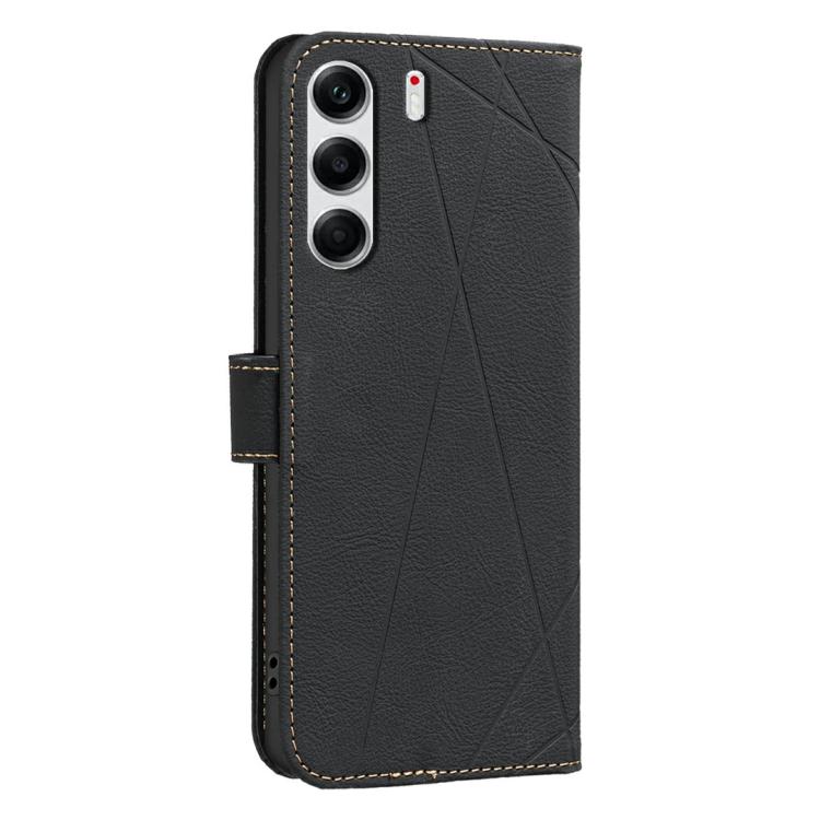 For Tecno Camon 40 Pro 4G Geometric Pattern RFID Leather Phone Case