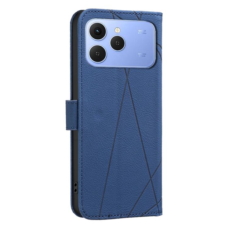 For Tecno Spark 40 4G Geometric Pattern RFID Leather Phone Case