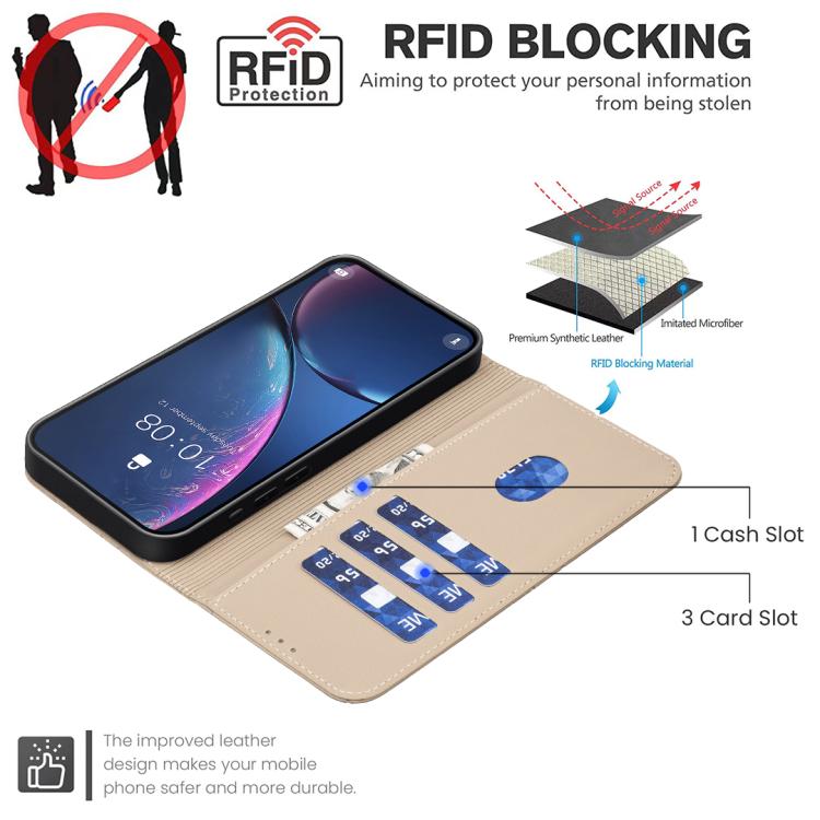 For Tecno Spark 40 4G Geometric Pattern RFID Leather Phone Case