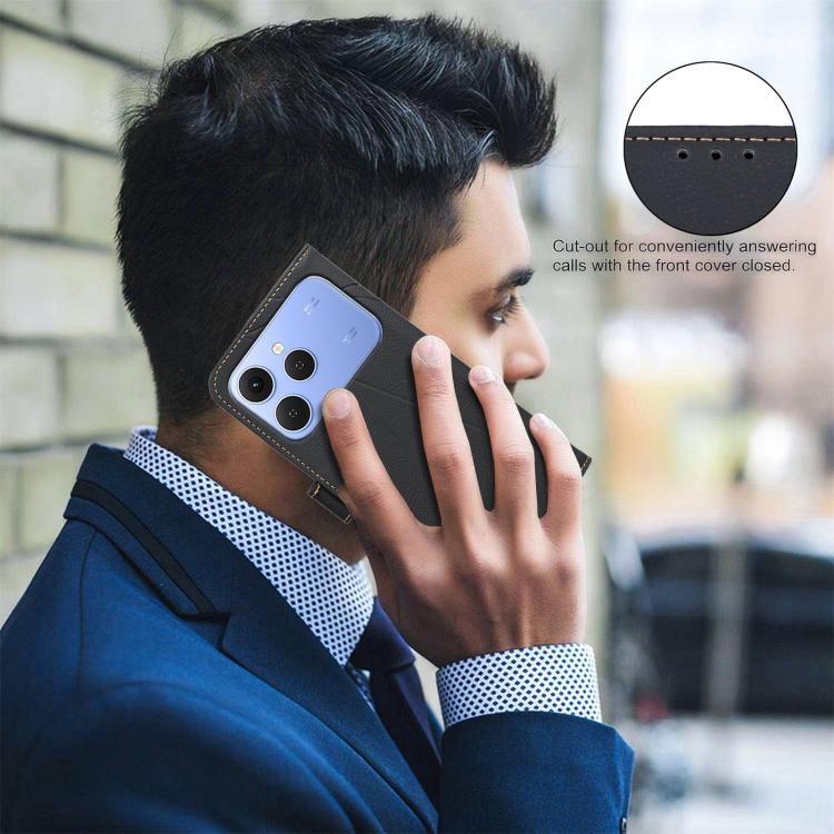 For Tecno Spark 40 4G Geometric Pattern RFID Leather Phone Case
