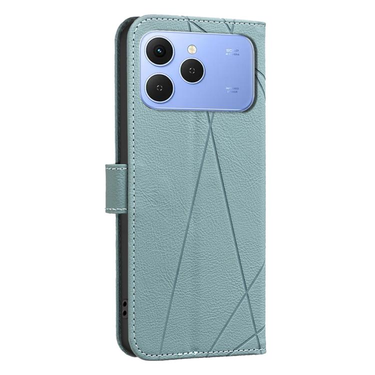 For Tecno Spark 40 4G Geometric Pattern RFID Leather Phone Case
