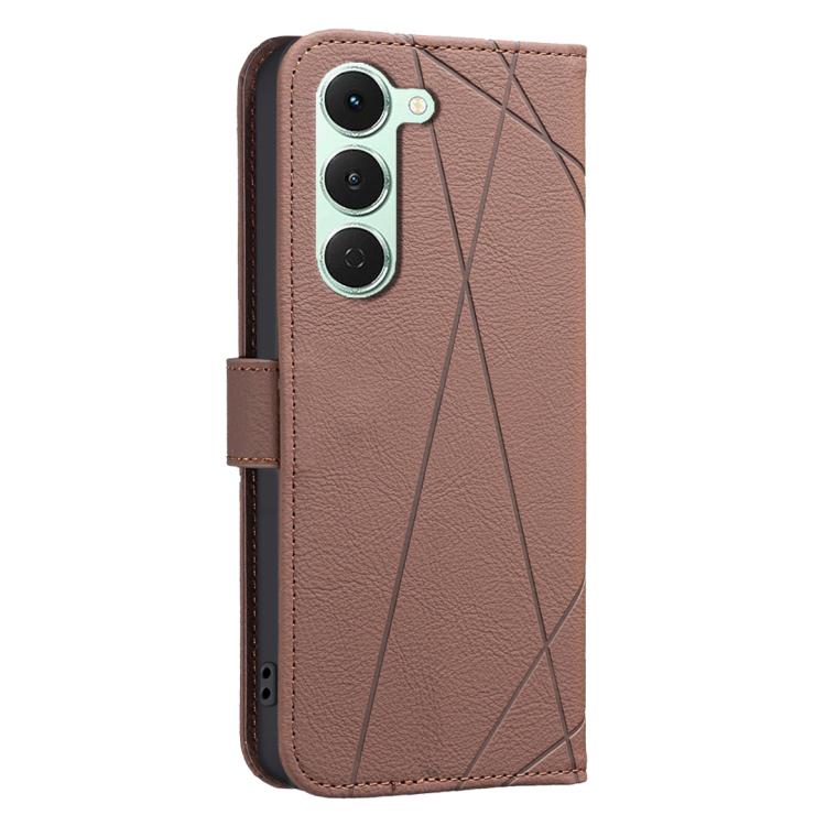 For Tecno Spark 40 Pro 4G Geometric Pattern RFID Leather Phone Case