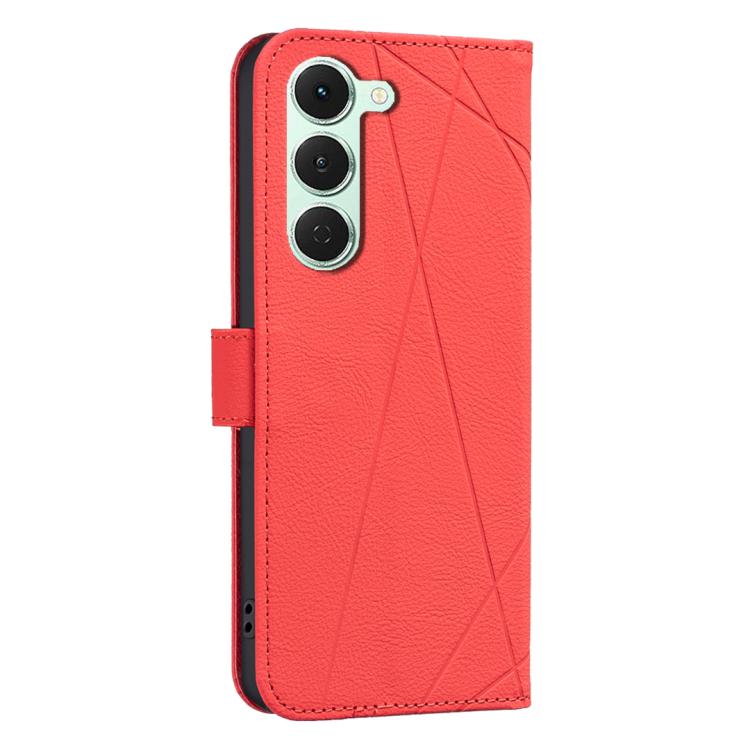 For Tecno Spark 40 Pro 4G Geometric Pattern RFID Leather Phone Case