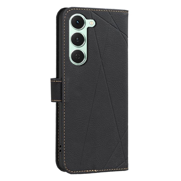 For Tecno Spark 40 Pro 4G Geometric Pattern RFID Leather Phone Case