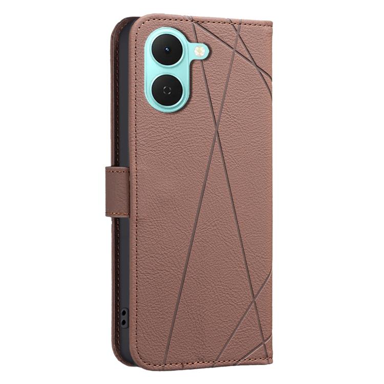 For Tecno Spark Go 3 Geometric Pattern RFID Leather Phone Case